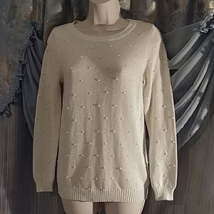 Shimmery Cream Holiday Sweater 🎠Like New!